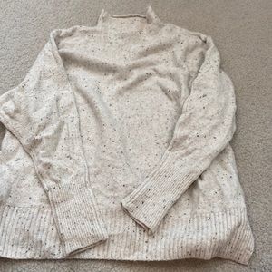 Ruby moon speckled soft pullover sweater